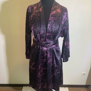 Silk long sleeve dress